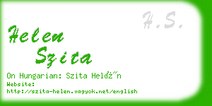 helen szita business card